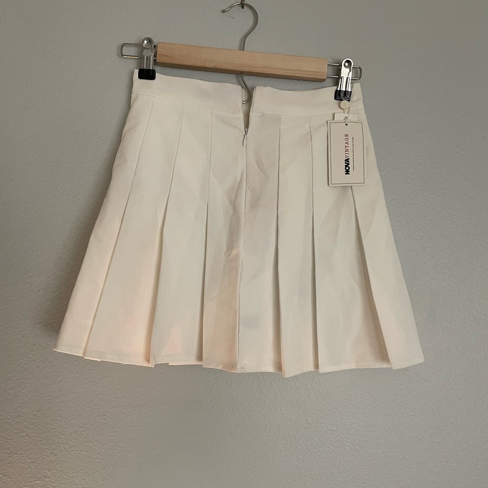 Pleated mini skirt